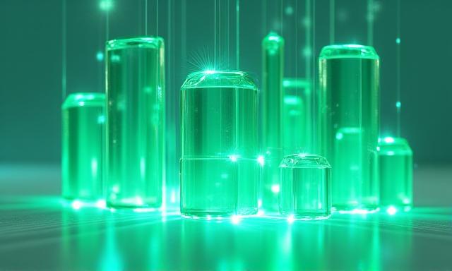 Abstract visualization of secure data flowing through maritime nodes