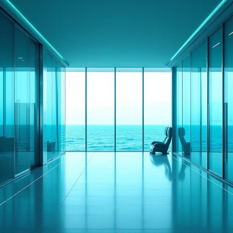 Modern oceanfront resort reservation interface